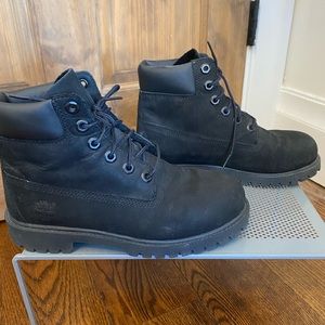All Black Timberland Boots